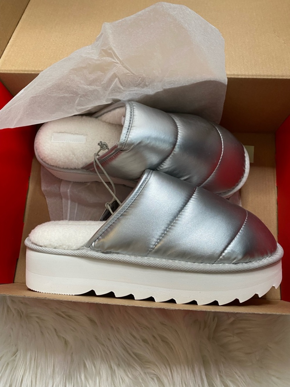 BNIB Anthropologie Maeve Puffy Platform Slippers Medium = 8/9 - Picture 2 of 6